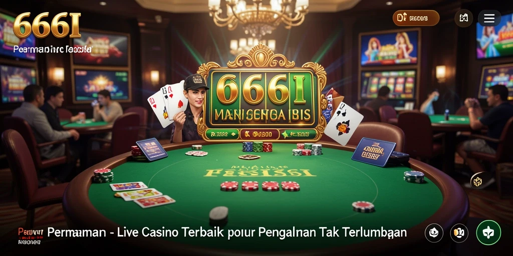 Tampilan gameplay mendebarkan di aplikasi Live Casino 666I.