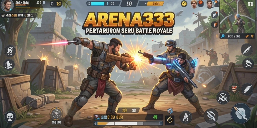 Gameplay seru dalam pertarungan Battle Royale di ARENA333.