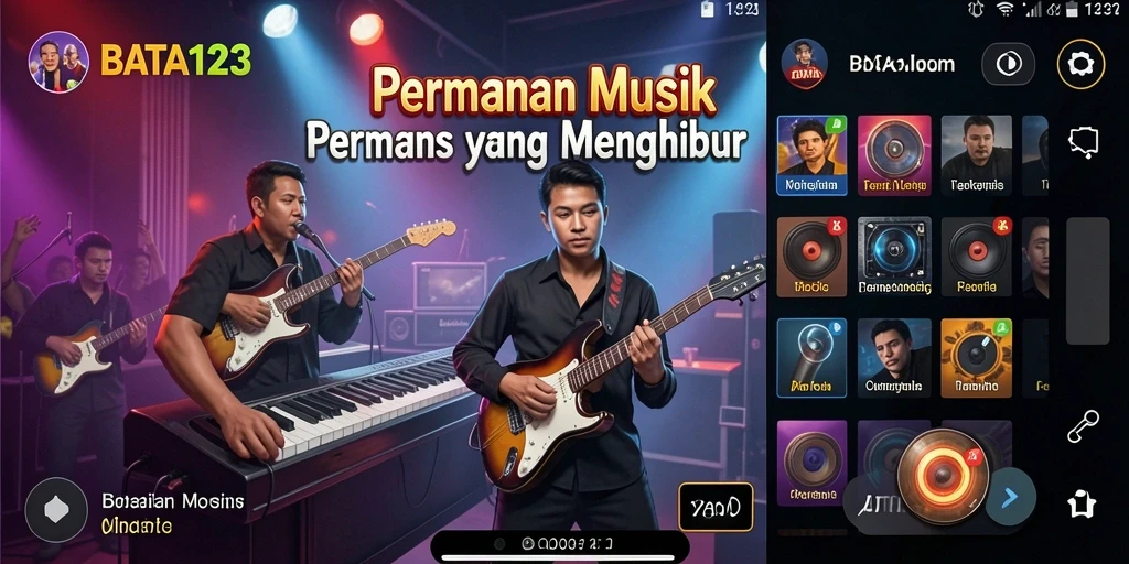 Tampilan gameplay BATA123 menunjukkan pengalaman bermain musik yang menarik.