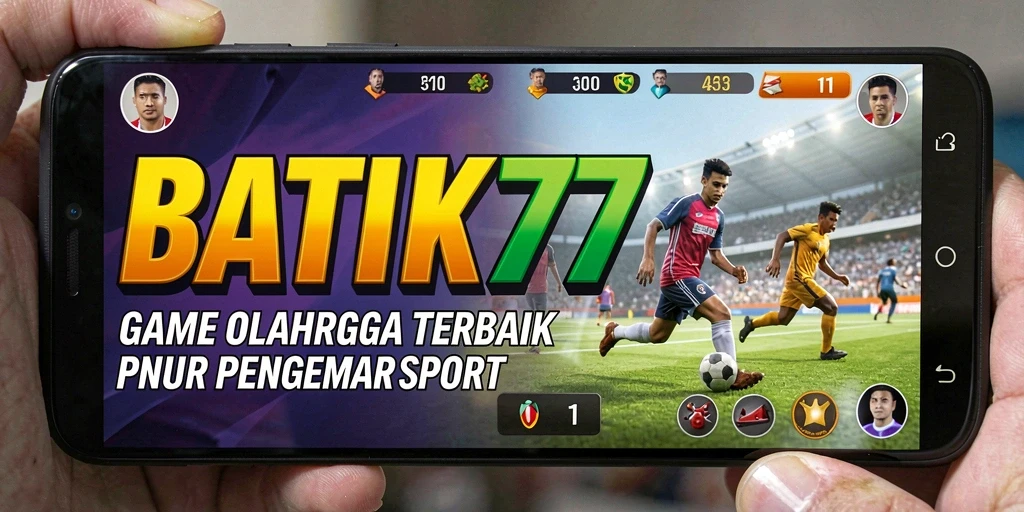 Screenshot menampilkan aksi gameplay seru dalam game olahraga BATIK77.