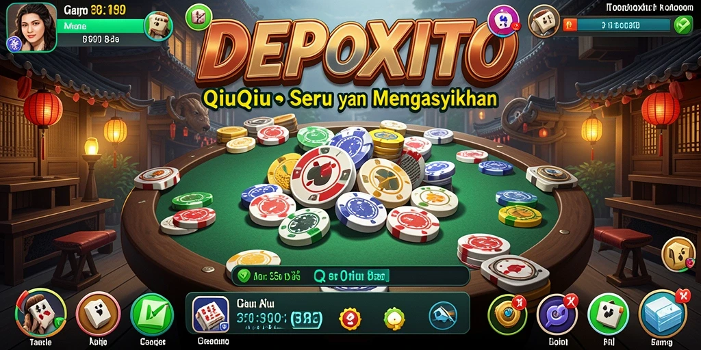 Tampilan gameplay seru DEPOXITO dengan suasana QiuQiu yang mendebarkan.