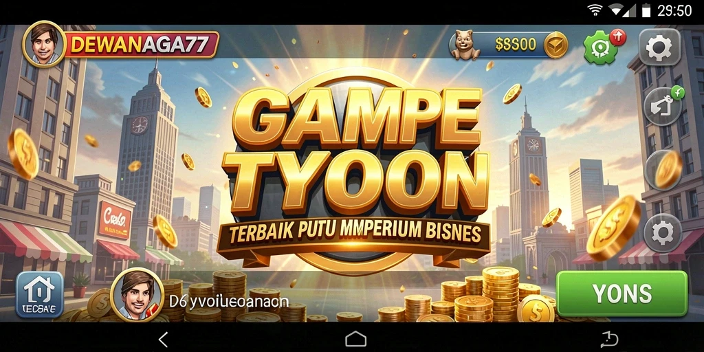 Gambaran gameplay Tycoon yang menarik dan menantang di DEWANAGA77.