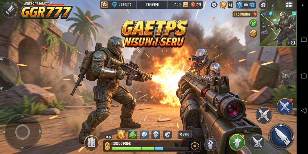 Tampilan gameplay GGR777 yang penuh aksi dan strategi.