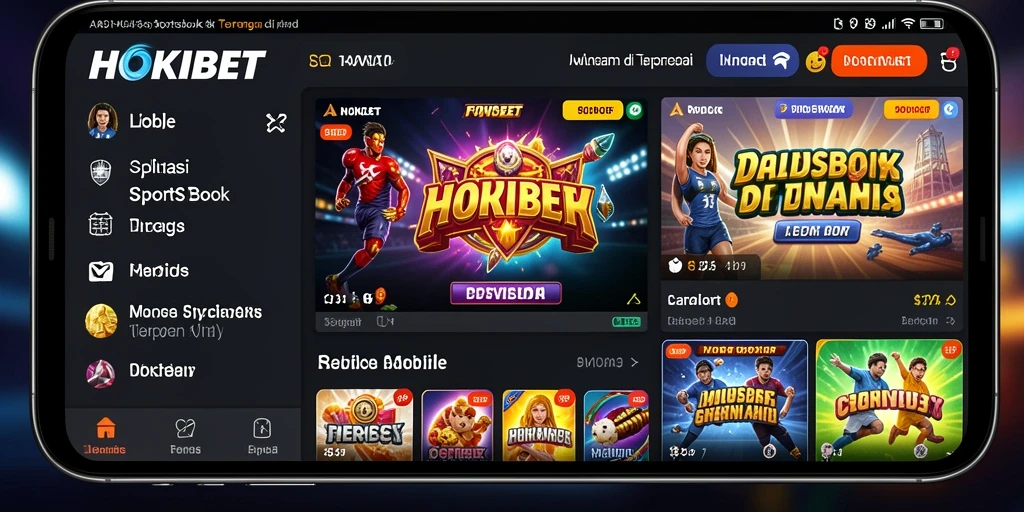 Tampilan gameplay di HOKIBET dengan berbagai opsi taruhan olahraga.