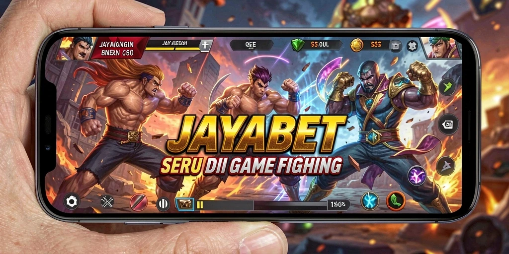 Tampilan pertarungan epik dalam JAYABET dengan karakter ikonik.
