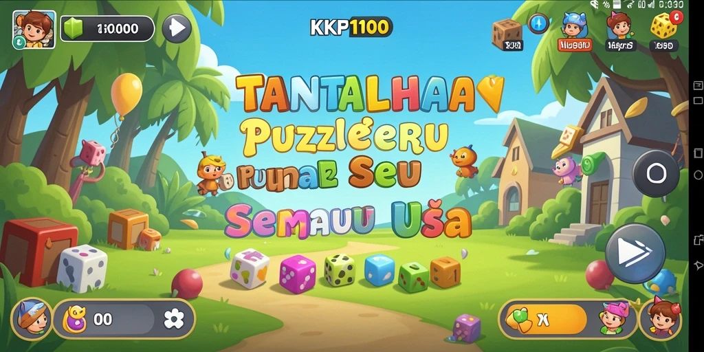Tampilan utama gameplay KPK100 dengan tantangan Puzzle yang menarik.