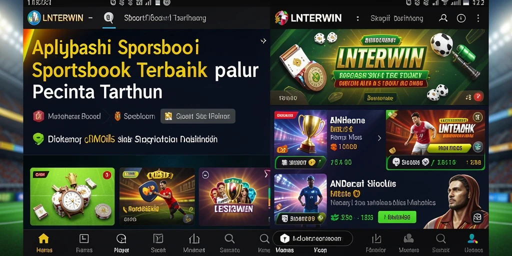 Tampilan menarik dari LNTERWIN saat memasang taruhan olahraga.