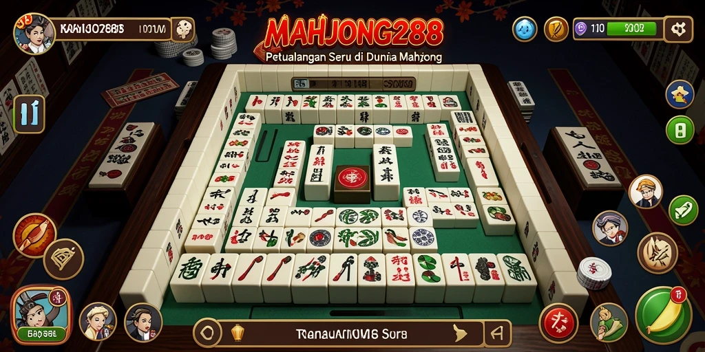 Tampilan gameplay adventure di MAHJONG288 yang menyegarkan.
