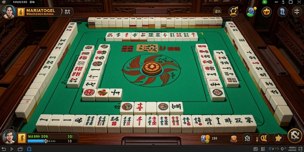 Screenshot gameplay MARIATOGEL yang menampilkan suasana Mahjong yang seru.