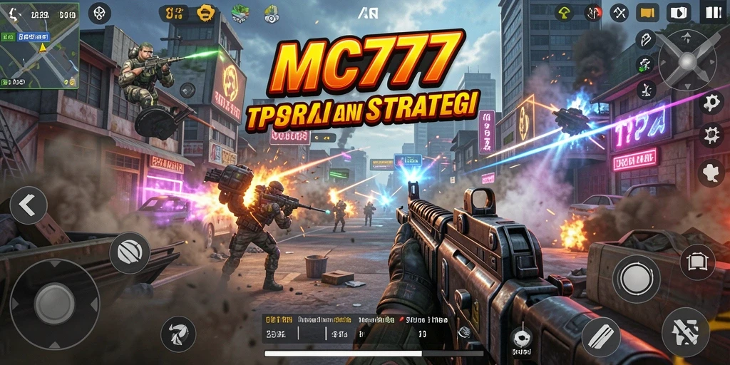 Gameplay seru dengan aksi tembak-menembak di MC777.