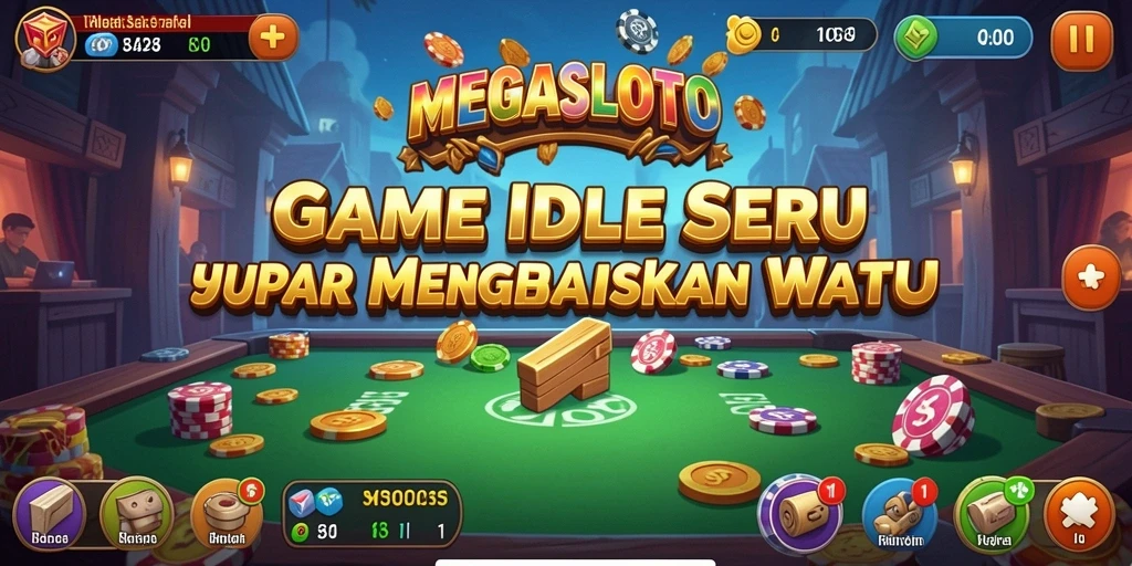 Tampilan gameplay MEGASLOTO yang menarik dengan mesin slot beragam.