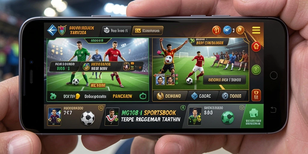 Tangkapan layar gameplay MG108 menunjukkan pengalaman Sportsbook yang menarik.