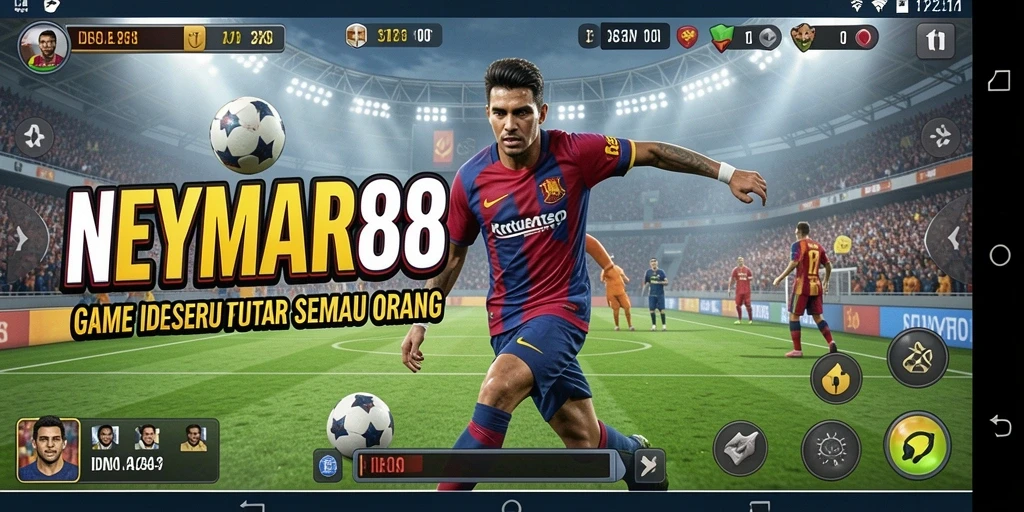 Tampilan gameplay menarik dari NEYMAR88 dengan karakter yang unik.