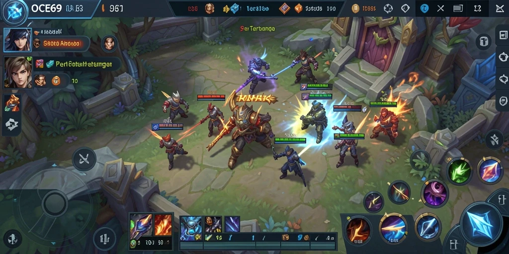 Screenshot dari gameplay intens dan seru dalam OCE69.