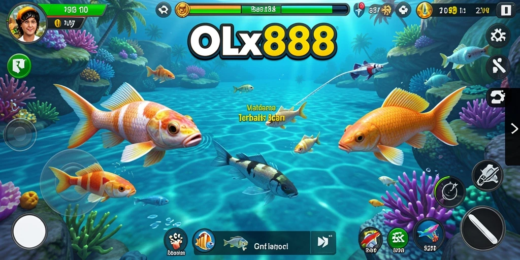 Tampilan gameplay Tembak Ikan yang seru dan menggembirakan.