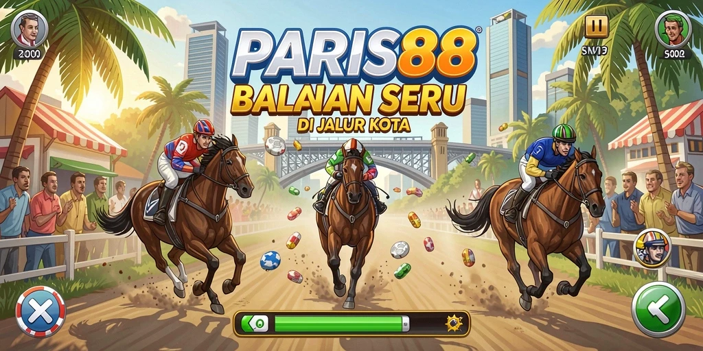 Tampilan gameplay Racing yang seru dan mendebarkan.