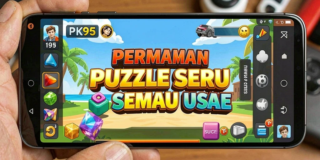 Tampilan gameplay utama PK95 yang seru dan menantang.