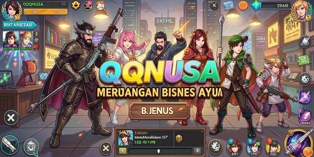 Tampilan gameplay QQNUSA yang dinamis dan menarik.