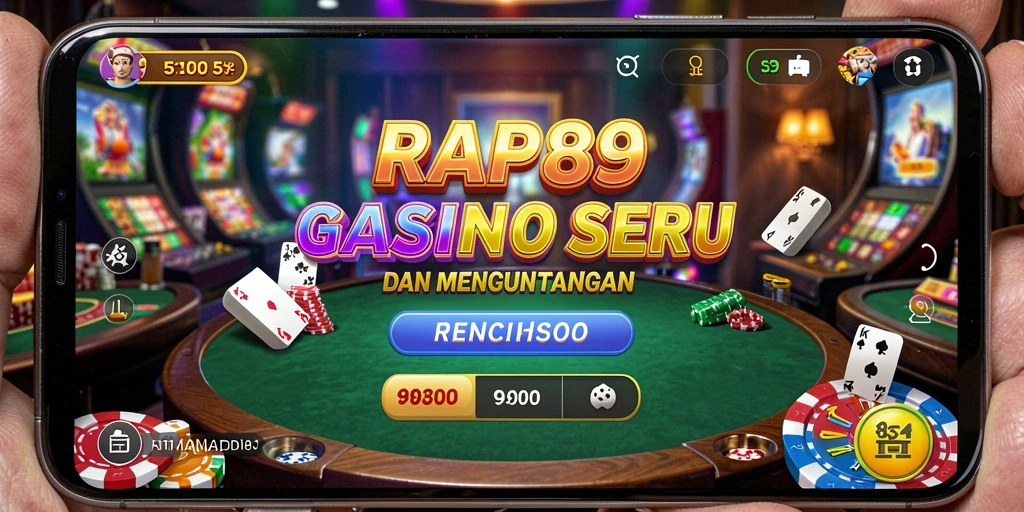 Gameplay seru dari RAP89 yang memperlihatkan keseruan permainan kasino.