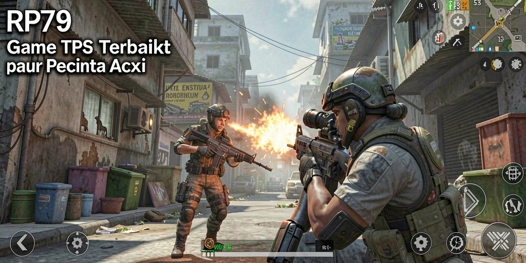 Gameplay RP79 yang intens dan mendebarkan dalam aksi TPS.