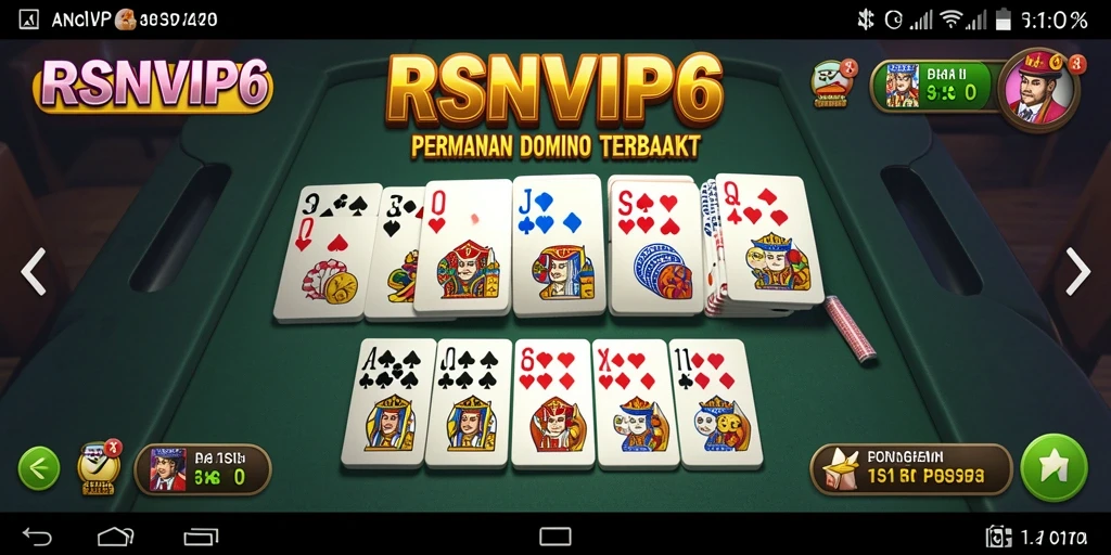 Tampilan gameplay menarik dari RSNVIP6 dalam permainan Domino.