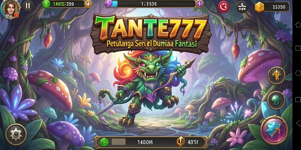 Tampilan gameplay mendebarkan di dunia petualangan TANTE777.